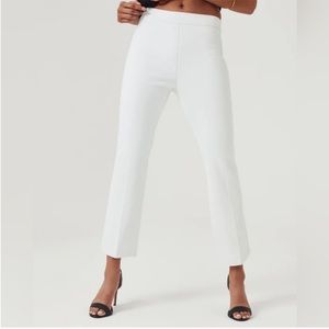 NWT Spanx White On-the-Go Kick Flare Pant w/ Ultimate Opacity Technology XS Tall